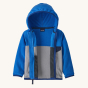 The Patagonia Little Kids Micro D Fleece Jacket unzipped.