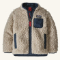 Patagonia Little Kids Retro-X Jacket - Natural pictured on a plain background 