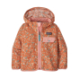 Patagonia little kids toasted peach baggies jacket on a white background