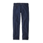 Patagonia mens navy straight fit jeans on a white background