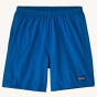 Patagonia Men's Baggies Lights - Endless Blue. Mid-Blue baggy men's shorts on a cream background