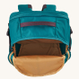 Patagonia Refugio Day Pack Backpack 26L - Belay Blue. Top open view of the backpack on a plain background.