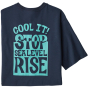 Picture of the mens rise responsibili tee (front view). Picture background is white.