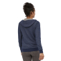 Patagonia Women's P-6 Label French Terry Full-Zip - Navy Blue