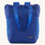 Patagonia Ultralight Black Hole Tote Bag Pack - Passage Blue on a plain background.