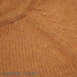 Patagonia Women's Recycled Wool-Blend Hooded Sweater - Dried Mango. Material detail close-up shot.