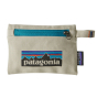 Patagonia Small Zippered Pouch P6 Logo Bleached Stone