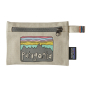 Patagonia Small Zippered Pouch Fitz Roy Skies: Bleached Stone