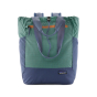 The Patagonia Ultralight Black Hole 27L Tote Pack - Fresh Teal, front view, stood upright, white background