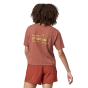 Person wearing Patagonia Women's Unity Fitz Easy Cut Responsibili-Tee - Sienna Clay, back view