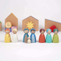 Peepul Nativity Set of 8 Peg Dolls