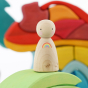 Peepul Rainbow Sycamore Peg Doll