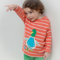 Child wearing Piccalilly Duck Days Organic Cotton Top