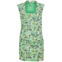 green organic cotton women's wrap top with the spring meadow print from piccalilly