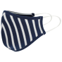 Piccalilly Kids Face Mask - White & Navy