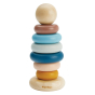 PlanToys children's wooden orchard Waldorf stacking discs on a white background