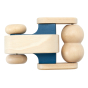 PlanToys wooden push along sensory roller toy on a white background