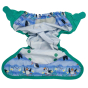 Pop-in Blue Puffin Velcro Nappy Wrap