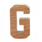 Reel Wood Individual Capital Letters