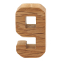 Reel Wood Individual Number Blocks
