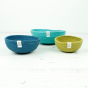 ReSpiin Jute Multicoloured Mini Bowl Set-Ocean