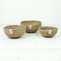 ReSpiin Seagrass Mini Bowl Set of 3