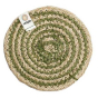ReSpiin Spiral Jute Natural / Green Coaster