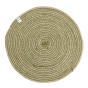 ReSpiin Spiral Jute Natural / Green Tablemat