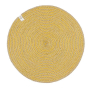 ReSpiin Spiral Jute Natural / Yellow Tablemat