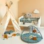 Roommate Baby Gym in a Koala design pictured set up in a nursery room
