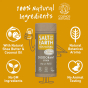 Salt of the Earth plastic-free amber and sandalwood solid deodorant stick natural ingredients infographic