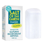 Salt of the Earth Plastic-Free Crystal Deodorant Stick 75g pictured next to packaging
