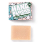 Hand Blocks Essential Oil Hand Soap Bar and Box - Cedarwood & Eucalyptus on a white background