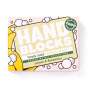 Hand Blocks Essential Oil Hand Soap Bar and Box - Lemon & Rosemary on a white background