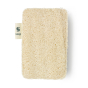Close up of the Seep reusable natural loofah kitchen scourer on a white background