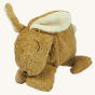 Senger Small Cuddly Animal Rabbit Toy, doubles up as a cuddly toy and a warm pillow at the same time. Inside there is a removable cotton pillow filled with cherry stones, on a cream background