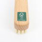 Close up of the FSC Certified logo on the A Slice of Green plant-based wooden nail brush 