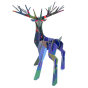 Studio roof eco-friendly blue totem stag slotting model stood on a white background