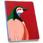 Studio Roof Paradise Bird Rani A5 Notebook on a white background