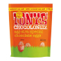 Tony's chocolonely fairtrade milk chocolate caramel sea salt mini easter eggs pouch on a white background