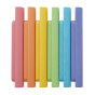 Triclimb pastel Miri sticks lined up on a white background