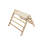 Triclimb arben top deck climbing frame accessory on top of a natural wooden triclimb pwt on a white background
