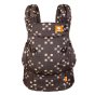 Tula soft explore baby carrier in the patchwork checkers print on a white background