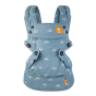 Tula explore harbor skies front facing baby carrier on a white background