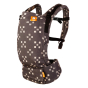 Tula eco-friendly soft free to grow baby carrier in the patchwork checkers colour on a white background