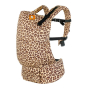 Tula pre-school baby carrier in the leopard print on a white background