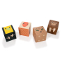 Uncle Goose eco-friendly wooden jungle cubeling blocks laid out on a white background
