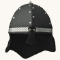 Vah Black Alamann Kids Knight costume Helmet pictured on a plain background 