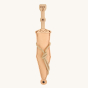 Vah Pugio Roman Wooden Dagger with Leather Sheath pictured on a plain background