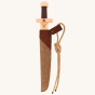 Vah Viking Wooden Toy Sword Set with Felt Sheath pictured on a plain background